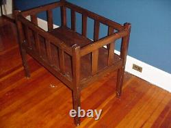 Antique Mission Style Oak Baby Crib Arts & Crafts period Bed OHIO pick up only