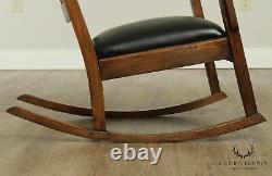 Antique Mission Style Oak Rocking Chair