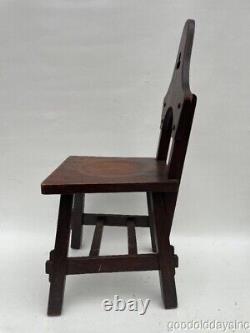 Antique Oak Arts & Crafts Limbert Mission Gothic Chair