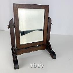 Antique Oak Mirror Dresser Shaving Vanity Style Arts And Crafts Mission Style