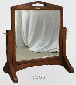 Antique Oak Mirror Dresser or Vanity Style made by Shop of the Crafters Mission