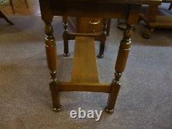 Antique Oak Mission Desk Stickley Bros. 1900 s Quaint Furniture Table with drawer