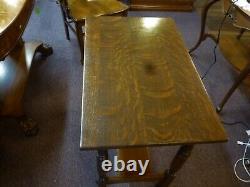 Antique Oak Mission Desk Stickley Bros. 1900 s Quaint Furniture Table with drawer
