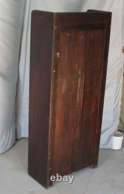 Antique Oak Mission Gun Cabinet original finish