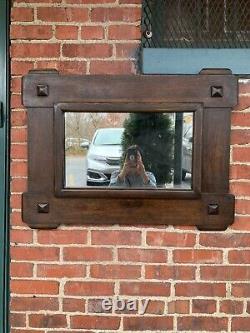 Antique Oak Mission Mirror