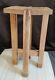 Antique Oak Mission Plant Stand Pedestal Table Stool Slot Wood Screws Solid 18