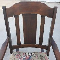 Antique Oak Mission Rocking Chair