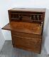 Antique Peterson Art Oak Wood Drop Front Secretary Desk Mission Arts & Crafts