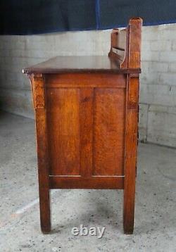 Antique Quaint Furniture Stickley Bros Quartersawn Oak Mission Sideboard Buffet