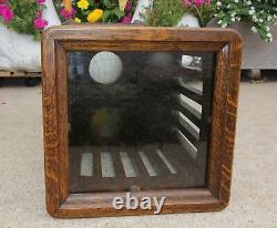 Antique Quarter Sawn Oak Mission Arts & Crafts Umbrella Cane Holder Plant Stand