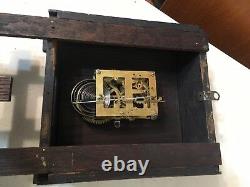 Antique Sessions Mini Mission Oak Wall Clock