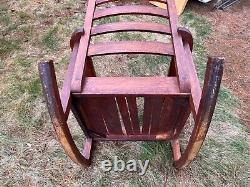 Antique Stickley Brothers Arts & Crafts Mission Oak Rocking Chair # 535