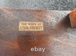 Antique Stickley Quarter Sawn Mission Oak Settle, Chair Arts Crafts Syracuse NY