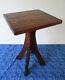 Antique Table, Mission Arts & Crafts Style, Vintage Solid Oak, Side End, 4 Legs