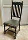 Antique Vintage Arts and Crafts Mission Style Oak Low Chair ART Ornate