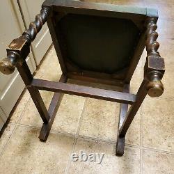 Antique Vintage Arts and Crafts Mission Style Oak Low Chair ART Ornate