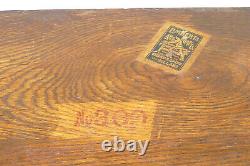 Antique c. 1912 Limbert #300 Book Stand with Paper Label Fine Grain White Oak