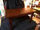 Antique mission oak bench stool refinished 1900's 30 long