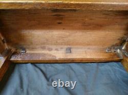 Antique mission oak bench stool refinished 1900's 30 long