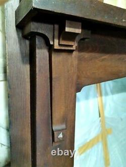 Arts And Crafts Oak fireplace mantle C. 1910