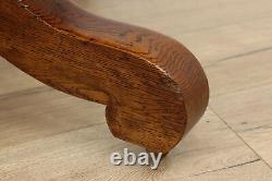 Arts & Crafts Mission Oak 42 Antique Dining Table, 3 Leaves #47985