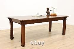 Arts & Crafts Mission Oak Antique Library, Dining or Conference Table #41984