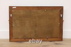 Arts & Crafts Mission Oak Antique Wall Mirror & Hat Rack #49475