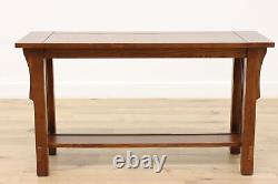 Arts & Crafts Mission Oak Design Vintage Sofa or Hall Console Table #45005