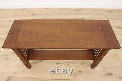 Arts & Crafts Mission Oak Design Vintage Sofa or Hall Console Table #45005