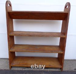 Arts & Crafts, Mission Oak V-trough Oak Book Stand, Larger Size. Solid & Heavy