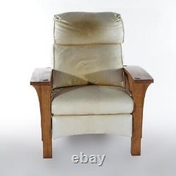 Arts & Crafts Mission Style Oak Morris Chair Recliner 20th C