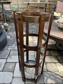 Arts & Crafts Oak Umbrella Stand by Liberty Of London c. 1920