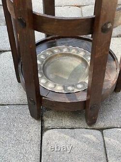 Arts & Crafts Oak Umbrella Stand by Liberty Of London c. 1920