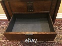 Arts and Crafts Era Sewing Cabinet Table Mission Oak