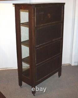 Arts and Crafts Mission Oak China or Curio Cabinet 32? Wide Paine Furniture
