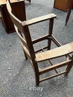 Barn find project! Salvage mission oak stickley arm chair arts crafts