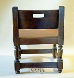 Beautiful Antique Oak Arts & Crafts Mission Limberts Child's Chair Signed 1910