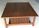 Beautiful Oak Stickley Mission Coffee / Cocktail Table withSpindles Model 89-767