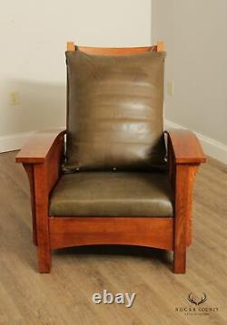 Camden Collection Mission Style Oak Spindle Morris Chair
