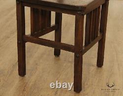 Cushman Antique Mission Oak Arts and Crafts Period Spindle Side Chair