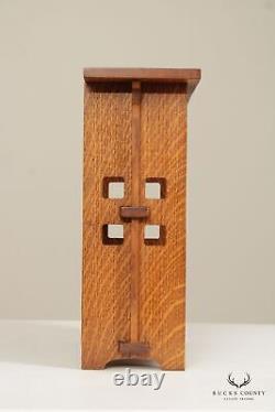 Dennis Bertucci Custom Crafted Pair Mission Oak Diminutive Bookcases