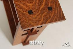 Dennis Bertucci Custom Crafted Pair Mission Oak Diminutive Bookcases