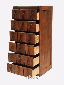 Early 20th C Antique Arts & Crafts / Mission Oak Industrial Index File Cabinet