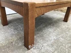 Early Gurstav STICKLEY Mission Oak Arts & Crafts Coffee Table Library table