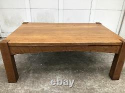 Early Gurstav STICKLEY Mission Oak Arts & Crafts Coffee Table Library table
