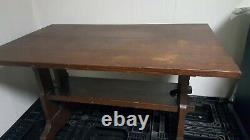 Early Stickley Antique Mission Oak Trestle table. Best offers considered