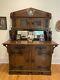English Arts And Crafts Oak Sideboard With Mirror. Art Furniture/Mission