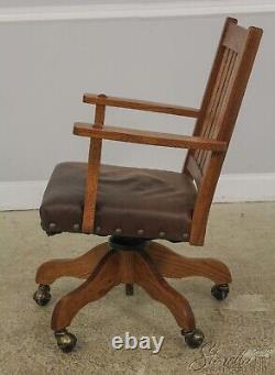 F57175EC Mission Oak Arts & Crafts Office Desk Chair