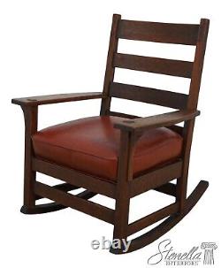 F62632EC L&JG STICKLEY Antique Mission Oak Rocker Chair