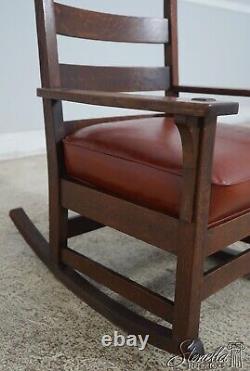 F62632EC L&JG STICKLEY Antique Mission Oak Rocker Chair